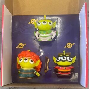 Pixar Alien Remix Character Figures 3-pack Mr. Incredible Buzz Lightyear Merida